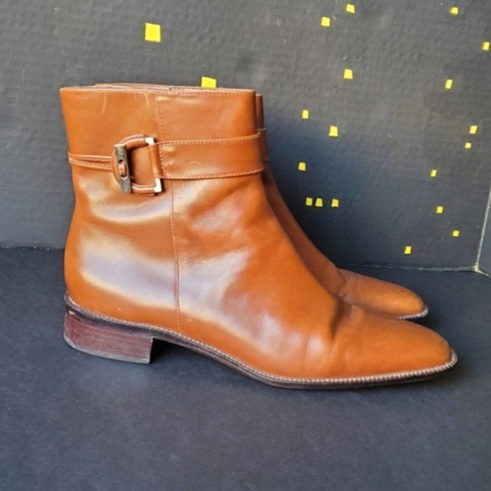 Talbots Tan Leather Booties - Picture 5 of 9
